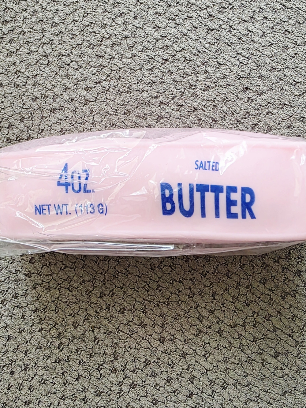 ASMR Crispy Crunchy Light Pink 4oz. Salted Butter Squishy